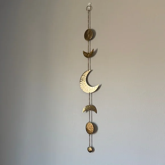 Gold Moon Phase Wall Hanging Decor - Picture 2 of 2